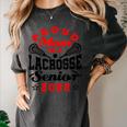 Proud Mom Of a Lacrosse Senior 2022 Graduation Women's Comfort Colors T-Shirt Pepper
