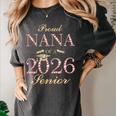 Proud Nana Of A 2026 Senior Graduate Graduation Women's Comfort Colors T-Shirt Pepper