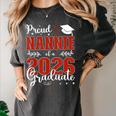Proud Nannie Of A Class Of 2026 Graduate Senior Graduation Women's Comfort Colors T-Shirt Pepper