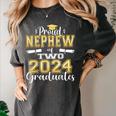 Proud Nephew Of Two 2024 Graduate Class 2024 Graduation Women's Comfort Colors T-Shirt Pepper