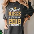 Proud Niece Graduation Shirts For Family 2018 Women's Comfort Colors T-Shirt Pepper