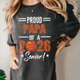 Proud PAPA Of 2026 Senior Basketball Student Graduation Women's Comfort Colors T-Shirt Pepper