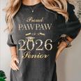 Proud Pawpaw Of A 2026 Senior Graduate Graduation Women's Comfort Colors T-Shirt Pepper