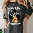 Proud Queen PhD Doctorate Degree Graduation Woman Girl Women's Comfort Colors T-Shirt Pepper
