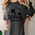 Proud Senior Dad Soccer Class Of 2027 Graduation Graduate Women's Comfort Colors T-Shirt Pepper
