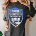 Proud Sister Of a 2018 Grad Graduation Family Women's Comfort Colors T-Shirt Pepper