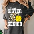 Proud Sister Of A 2026 Senior Softball Graduation Leopard Women's Comfort Colors T-Shirt Pepper