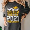 Proud Sister Of a Class Of 2021 Graduate Senior Graduation Women's Comfort Colors T-Shirt Pepper