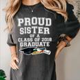 Proud Sister Of A Grad Class Of 2018 Graduation Apparel Women's Comfort Colors T-Shirt Pepper