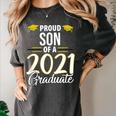 Proud Son Of A 2021 Graduate Graduation Clothes MBA PhD Women's Comfort Colors T-Shirt Pepper