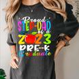Proud Step-Dad Of 2023 Pre-K Graduate Fathers Day Graduation Women's Comfort Colors T-Shirt Pepper