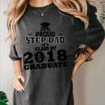 Proud Step Dad Of A Class Of 2018 Tee Graduate Graduation Z1 Women's Comfort Colors T-Shirt Pepper