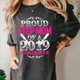 Proud Step Mom Of 2019 Graduate Class 2019 Tshirt Graduation Women's Comfort Colors T-Shirt Pepper