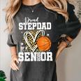 Proud Stepdad Of A 2026 Senior Basketball Graduation Leopard Women's Comfort Colors T-Shirt Pepper