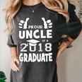 Proud Uncle Of A 2018 Graduate Senior Graduation Shirt Women's Comfort Colors T-Shirt Pepper