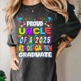 Proud UNCLE Of a 2025 Kindergarten Graduate Graduation Women's Comfort Colors T-Shirt Pepper