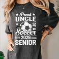Proud Uncle Of a Soccer Senior 2026 Graduation Women's Comfort Colors T-Shirt Pepper