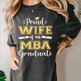 Proud Wife Of 2023 Class MBA Graduate Family Graduation Women's Comfort Colors T-Shirt Pepper