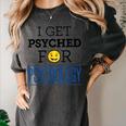 I Get Psyched For Psychology Psychologist Graduation Women's Comfort Colors T-Shirt Pepper