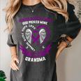 Purple In Memory Of My Grandma Pancreatic Cancer Awareness Women's Comfort Colors T-Shirt Pepper