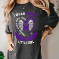 Purple In Memory Of Little Girl Daughter Epilepsy Awareness Women's Comfort Colors T-Shirt Pepper