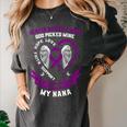 Purple In Memory Of Nana Pancreatic Cancer Awareness Women's Comfort Colors T-Shirt Pepper Purple In Memory Of Nana Pancreatic Cancer Awareness Women's Comfort Colors T-Shirt Pepper