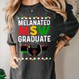 Queen MSW Social Work Grads Masters Graduation Women's Comfort Colors T-Shirt Pepper