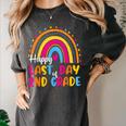 Rainbow Last Day Of 2nd Grade Teacher Student Graduation For Men Women Kids Women's Comfort Colors T-Shirt Pepper