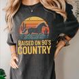 Raised On 90’s Country Horse Retro Nostalgia Western Music Women's Comfort Colors T-Shirt Pepper