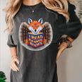 I Read Banned Books Sly Fox Reading Books Women's Comfort Colors T-Shirt Pepper