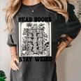 Read Books Stay Weird Book Lover Joke Introvert Reading Women's Comfort Colors T-Shirt Pepper