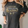 Reading 6–7 Teacher Librarian English Book Lover Quote Women's Comfort Colors T-Shirt Pepper