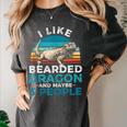 Retro Bearded Dragon Introvert For Lizard Lovers Women's Comfort Colors T-Shirt Pepper