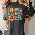 Retro Groovy In My Master's Degree Era Graduation Master Women's Comfort Colors T-Shirt Pepper