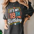 Retro It's My 18th Birthday Boho Nostalgia Women Kids Women's Comfort Colors T-Shirt Pepper