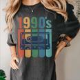 Retro Nineties Style Audio Tape Nostalgia Year 1990 Women's Comfort Colors T-Shirt Pepper