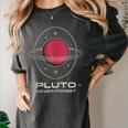 Retro Pluto Never Forget Classic Planet Pluto Nostalgia Women's Comfort Colors T-Shirt Pepper Retro Pluto Never Forget Classic Planet Pluto Nostalgia Women's Comfort Colors T-Shirt Pepper