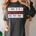 Retro Sarcastic Introvert I Used To Be A People Person Women's Comfort Colors T-Shirt Pepper Retro Sarcastic Introvert I Used To Be A People Person Women's Comfort Colors T-Shirt Pepper