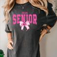 Retro Senior 2026 Class Of 2026 Coquette Pink Bow Graduation Women's Comfort Colors T-Shirt Pepper
