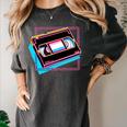 Retro VHS Vaporwave Video Cassette Nostalgia Geek Chic Premium Tri-Blend Women's Comfort Colors T-Shirt Pepper