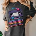 Rewind Good Times Retro VHS Tape Nostalgia 80s 90s Premium Tri-Blend Women's Comfort Colors T-Shirt Pepper