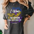 Ribbon Bladder Cancer Angel Support Memory Women's Comfort Colors T-Shirt Pepper Ribbon Bladder Cancer Angel Support Memory Women's Comfort Colors T-Shirt Pepper