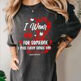 Ribbon Blood Cancer Angel Memory Support Dad Mom Red Women's Comfort Colors T-Shirt Pepper