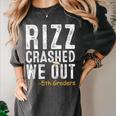 Rizz Crashed We Out 5th Grade Graduation Fifth Graders Women's Comfort Colors T-Shirt Pepper