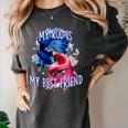 My Rod Is My Best Friend Introvert Fishing Antisocial Women's Comfort Colors T-Shirt Pepper
