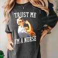 Rosie Riveter Nurse Shirt Nurse Graduation Shirt Women's Comfort Colors T-Shirt Pepper