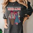 Running Together Always Connected Anime Nostalgia Message Women's Comfort Colors T-Shirt Pepper Running Together Always Connected Anime Nostalgia Message Women's Comfort Colors T-Shirt Pepper