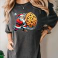 Santa Holding Cookie Xmas Baker Introvert Christmas Women's Comfort Colors T-Shirt Pepper Santa Holding Cookie Xmas Baker Introvert Christmas Women's Comfort Colors T-Shirt Pepper