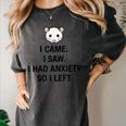 I Came I Saw I Had Anxiety So I Left Introvert Tee Women's Comfort Colors T-Shirt Pepper I Came I Saw I Had Anxiety So I Left Introvert Tee Women's Comfort Colors T-Shirt Pepper