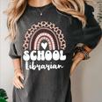 School Librarian For Women Cute Bookworm Book School Library Women's Comfort Colors T-Shirt Pepper School Librarian For Women Cute Bookworm Book School Library Women's Comfort Colors T-Shirt Pepper